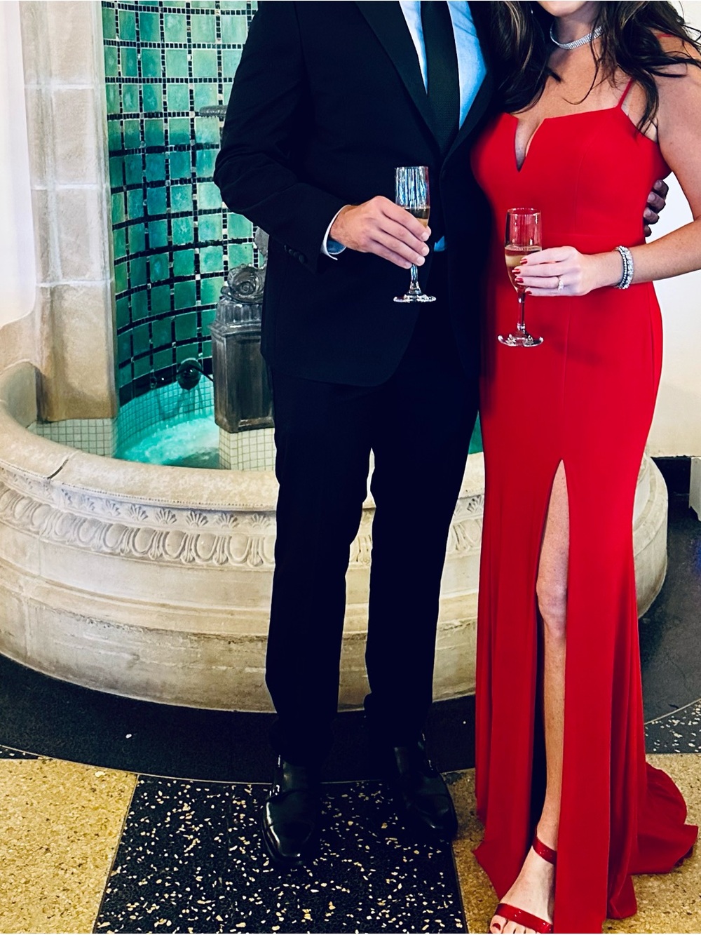 Xscape Red Dress gown